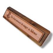 Desk Wedge Name plate - Marcus Aurelius - 11 Inches