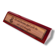 Desk Wedge Name plate - Marcus Aurelius - 11 Inches