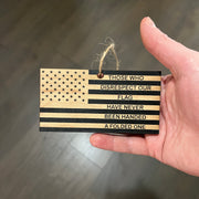 Ornament CUSTOM - Those who disrespect our flag have never been handed a folded one