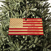 Ornament CUSTOM - Those who disrespect our flag have never been handed a folded one