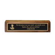 Desk Wedge Name plate -  Marcus Aurelius - 11 Inches