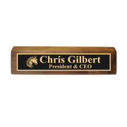 Desk Wedge Name Plate - PERSONALIZED - Horse - 11 Inches