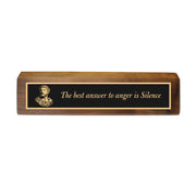 Desk Wedge Name plate -  Marcus Aurelius - 11 Inches
