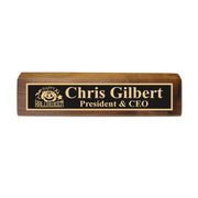 Desk Wedge Name Plate - PERSONALIZED - Happy Halloween - 11 Inches