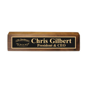 Desk Wedge Name Plate - PERSONALIZED - 2nd Amendment - 11 Inches