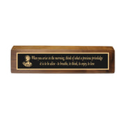 Desk Wedge Name plate -  Marcus Aurelius - 11 Inches