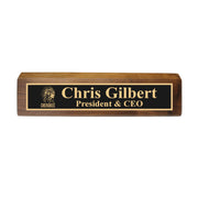 Desk Wedge Name Plate - PERSONALIZED - Cherokee Indian - 11 Inches