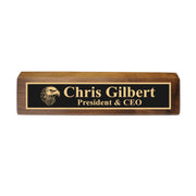 Desk Wedge Name Plate - PERSONALIZED - Eagle - 11 Inches
