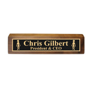 Desk Wedge Name Plate - PERSONALIZED - Alien - 11 Inches