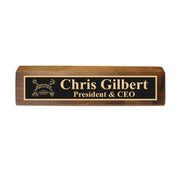 Desk Wedge Name Plate - PERSONALIZED - Spirit Board - 11 Inches