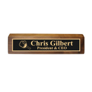 Desk Wedge Name Plate - PERSONALIZED - Pickleball - 11 Inches