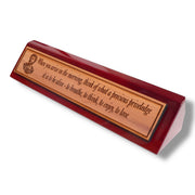 Desk Wedge Name plate - Marcus Aurelius - 11 Inches