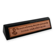 Desk Wedge Name plate - Marcus Aurelius - 11 Inches