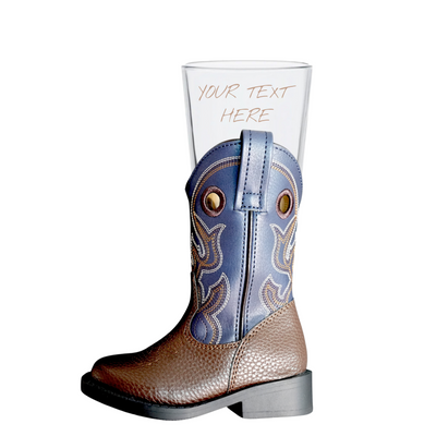 16oz Beer Mug - PERSONALIZED with Genuine Boot