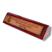 Desk Wedge Name plate - Marcus Aurelius - 11 Inches