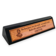 Desk Wedge Name plate - Marcus Aurelius - 11 Inches