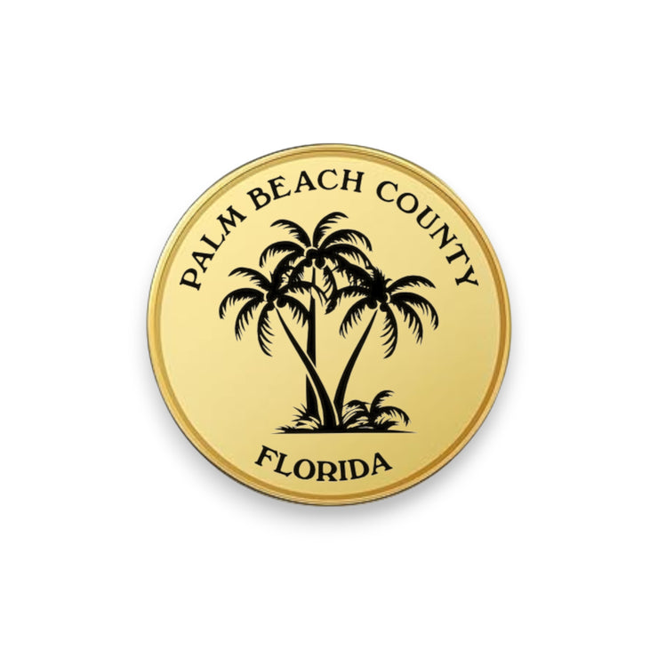 Challenge Coin - PERSONALIZED - CUSTOM - Palm Beach County Florida