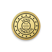 Challenge Coin - PERSONALIZED - CUSTOM - Level Complete Anniversary Birthday
