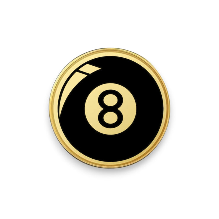 Challenge Coin - PERSONALIZED - CUSTOM - Eight Ball