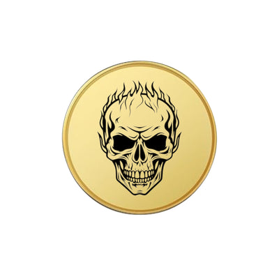 Challenge Coin - PERSONALIZED - CUSTOM - Burning Skull