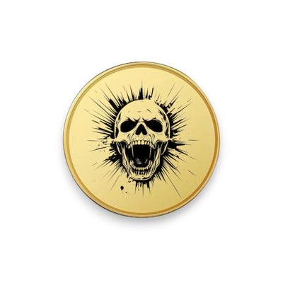 Challenge Coin - PERSONALIZED - CUSTOM - Screaming Skull