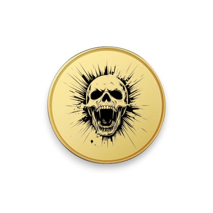 Challenge Coin - PERSONALIZED - CUSTOM - Screaming Skull