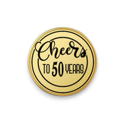 Challenge Coin - PERSONALIZED - CUSTOM - Cheers to Anniversary Birthday