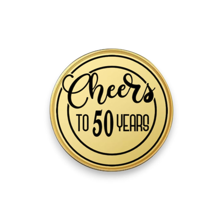 Challenge Coin - PERSONALIZED - CUSTOM - Cheers to Anniversary Birthday