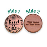 Challenge Coin - PERSONALIZED - CUSTOM - US Veteran