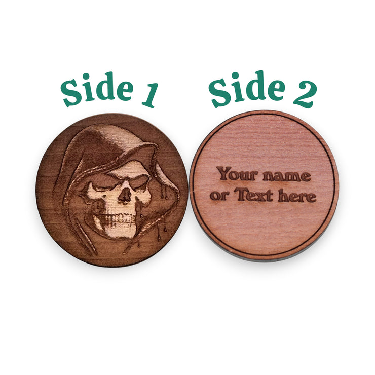 Challenge Coin - PERSONALIZED - Death Skull