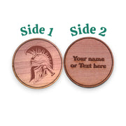 Challenge Coin - PERSONALIZED - CUSTOM - Warrior Helmet