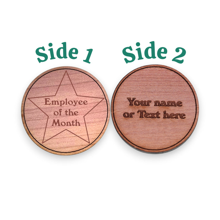 Challenge Coin - PERSONALIZED - CUSTOM - Employee of the month