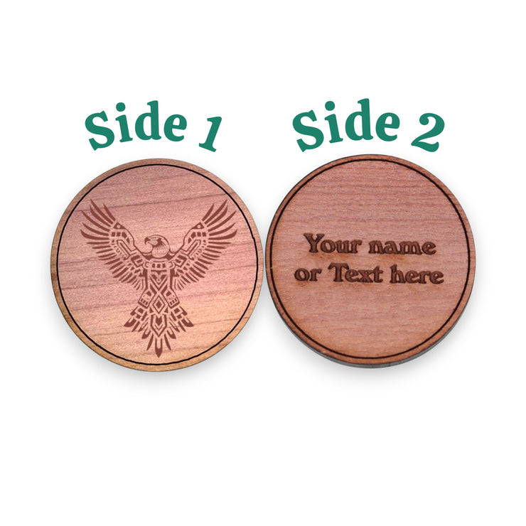 Challenge Coin - PERSONALIZED - CUSTOM - Aztec Eagle