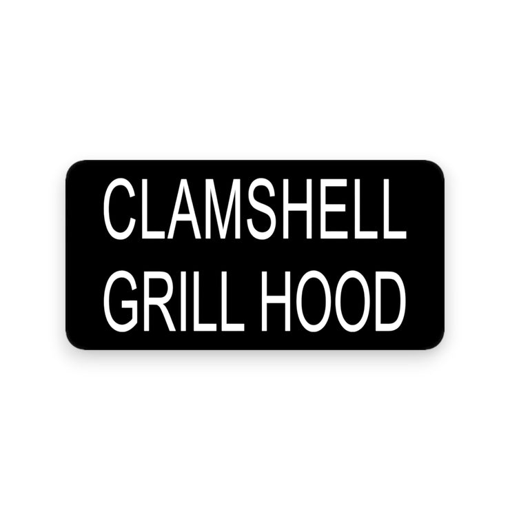 Hood Restaurant Name Plates for the kitchen