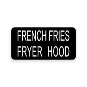 Hood Restaurant Name Plates for the kitchen