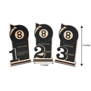 Trophy Award - CUSTOM - Billiards Pool - 1st 2nd 3rd Place - 9x5 Inches
