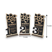Trophy Award - PERSONALIZED - Science - 1st 2nd 3rd Place - 9x5 Inches