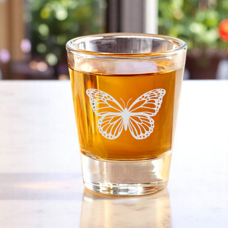 2oz Butterfly Shot Glass