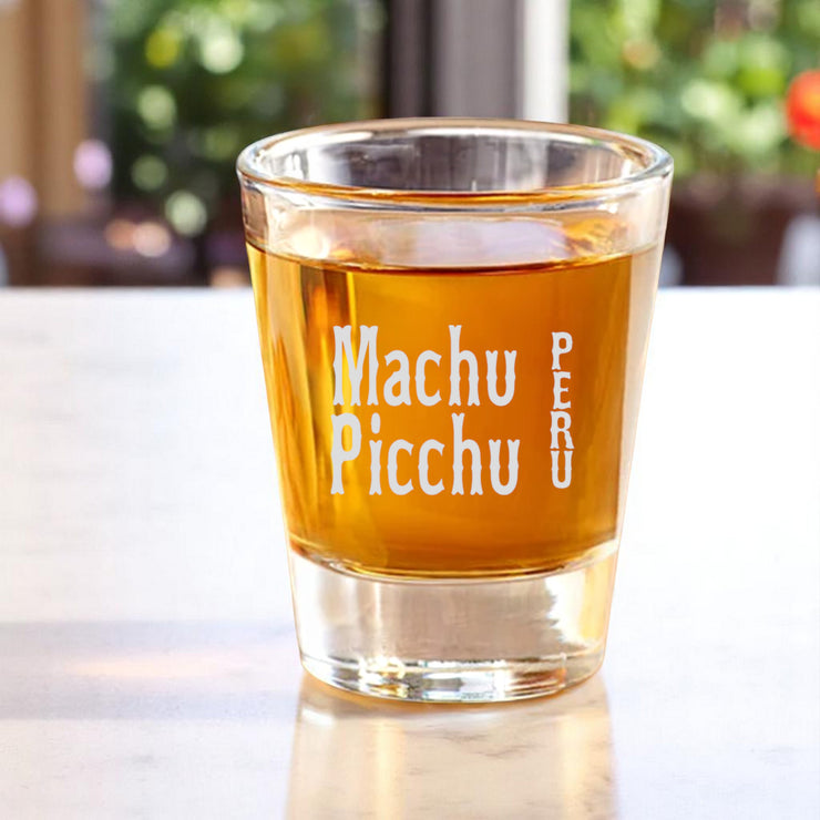 2oz Machu Picchu Peru Shot Glass