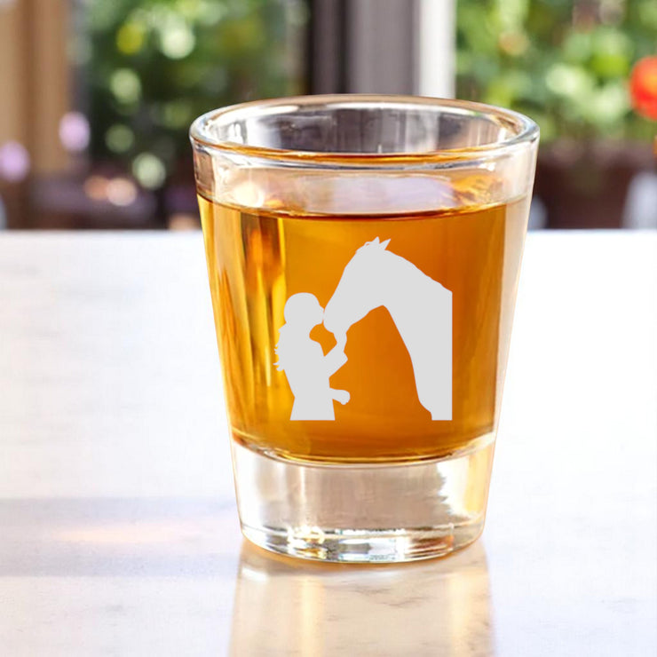2oz Horse Girl Shot Glass