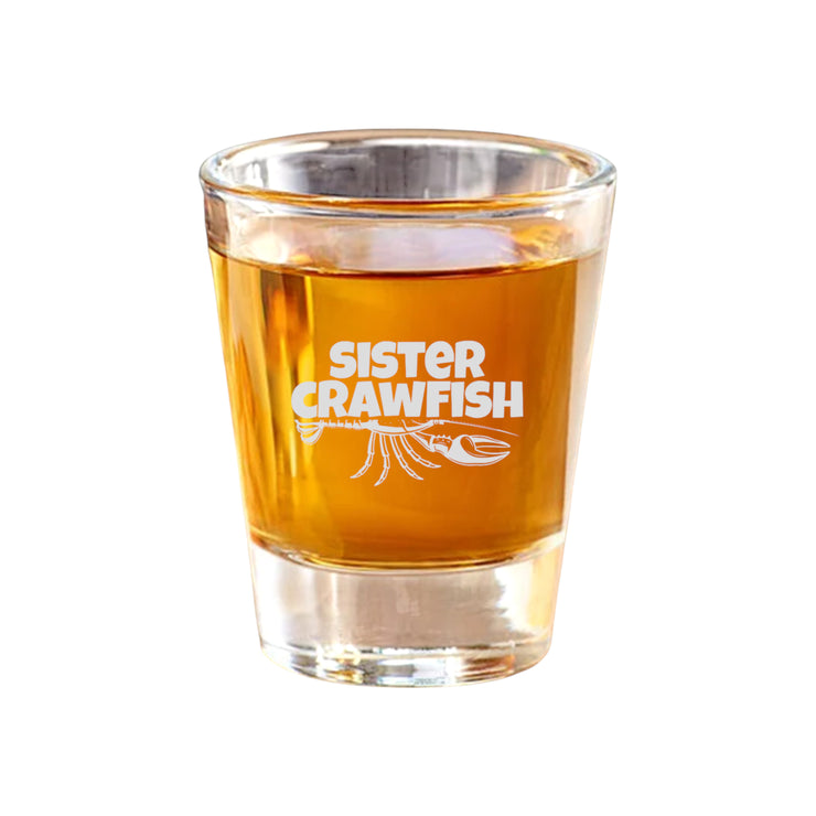 2oz Sister Crawfish Shot Glass