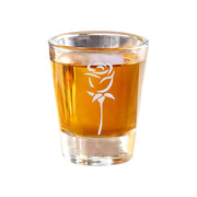 2oz Rose Shot Glass