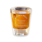 2oz Worlds most awesome bartender Shot Glass