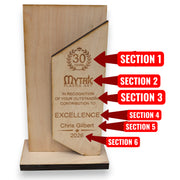Award - PERSONALIZED - Trophy Award 4 - Color - 12x7 Inhces