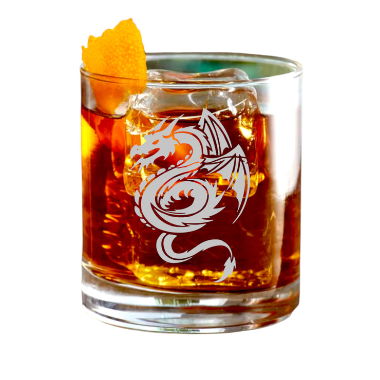 Rocks Glass - Flying Dragon - Double Old Fashioned