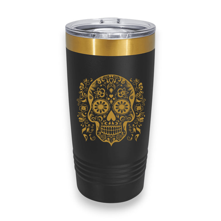 20oz Tumbler - CUSTOM - Sugar Skull Day of the Dead
