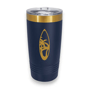 20oz Tumbler - CUSTOM - Palm tree surfboard