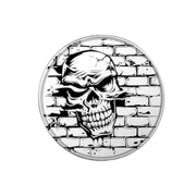 Challenge Coin - PERSONALIZED - CUSTOM - Angry Skull through brick