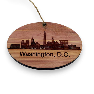 Cedar Ornament - Washington DC skyline