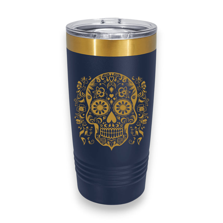 20oz Tumbler - CUSTOM - Sugar Skull Day of the Dead